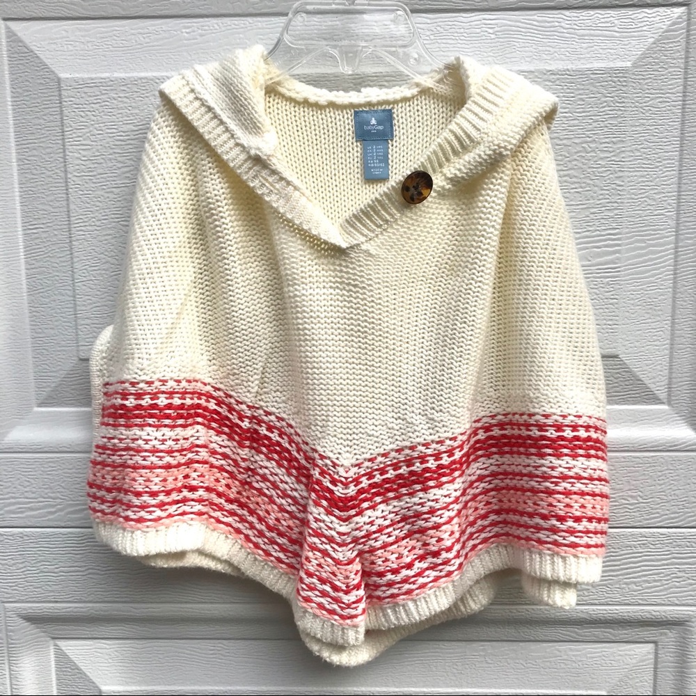 Gap Factory knitted hoodie poncho 2T